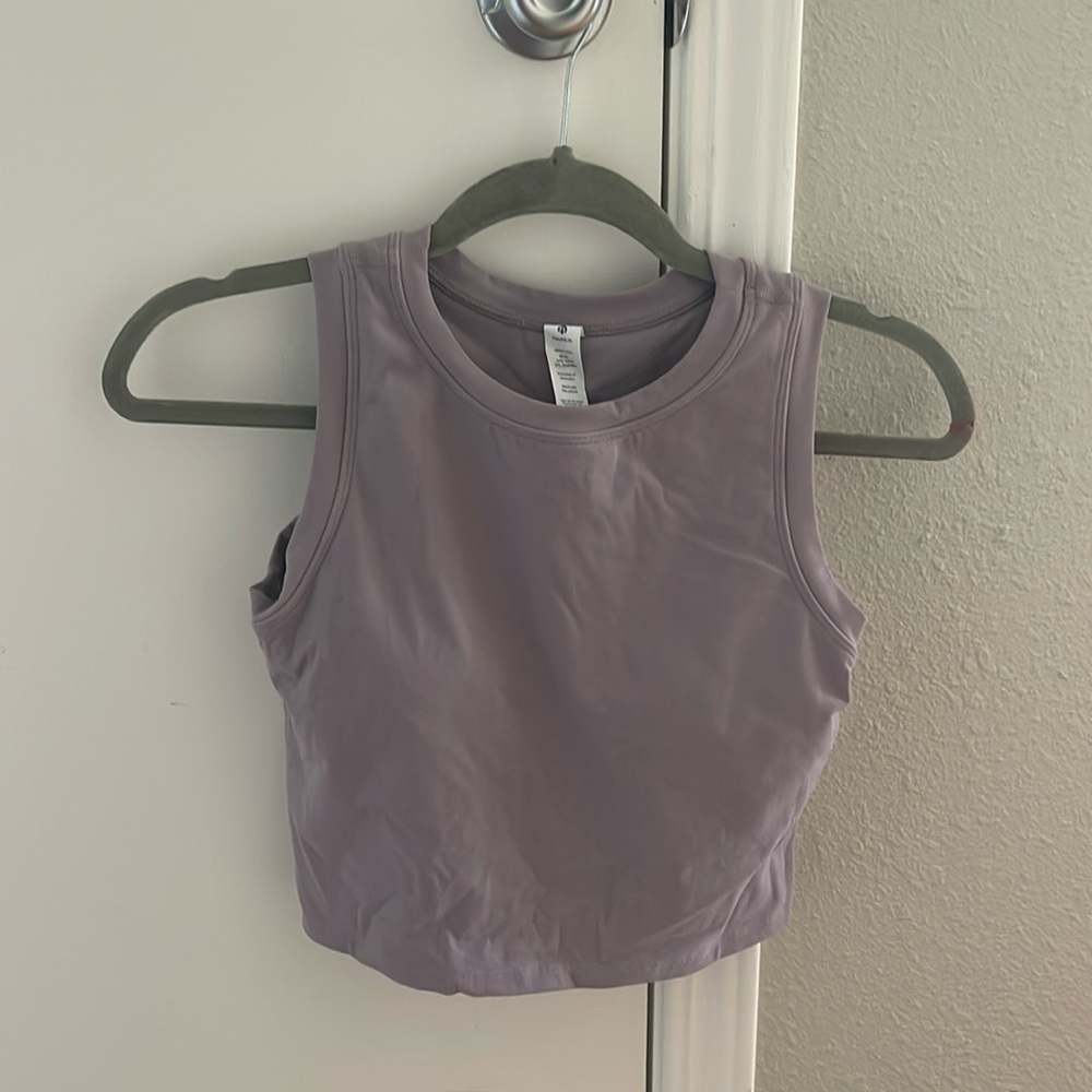 Crop Top for Women Workout with Built-in Padded Sports Bra